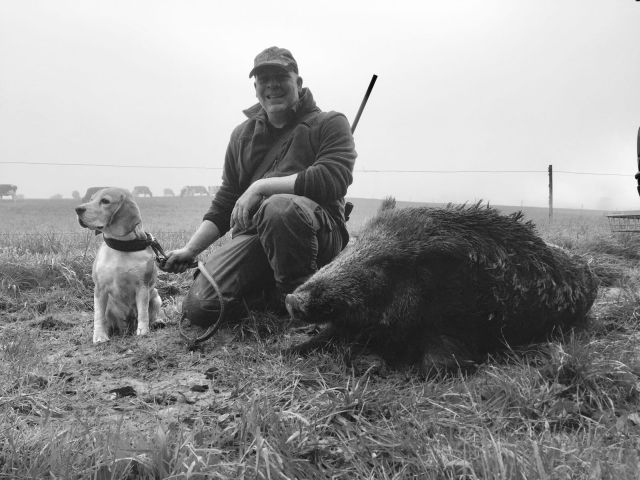 Michael bei der Jagd